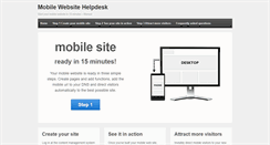 Desktop Screenshot of mobile-website-helpdesk.com