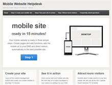 Tablet Screenshot of mobile-website-helpdesk.com